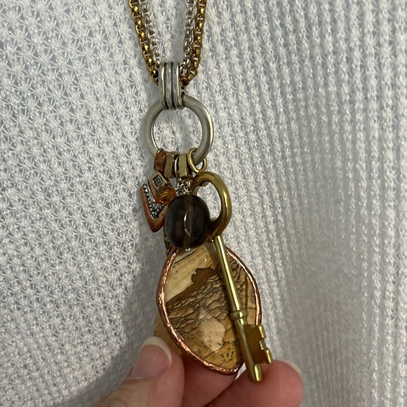 Silpada Sterling silver and bras Silpada necklace - Picture 5 of 11